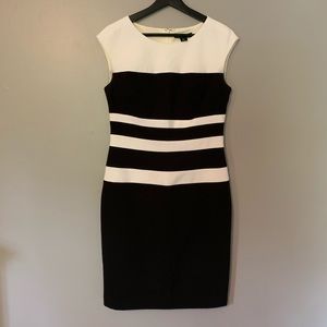 Ralph Lauren Black and White Shift Dress